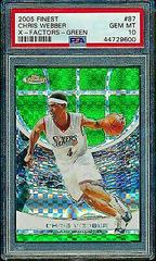 Chris Webber [Green Refractor] Basketball Cards 2005 Finest Prices