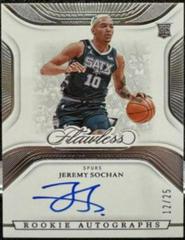 Jeremy Sochan #17 Basketball Cards 2022 Panini Flawless Rookie Autograph Prices