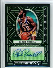 Cazzie Russell Basketball Cards 2021 Panini Obsidian Aurora Autographs Prices