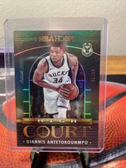Giannis Antetokounmpo [Holo Artist Proof] #7 Basketball Cards 2021 Panini Hoops High Court Prices