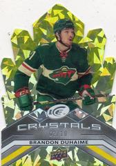 Brandon Duhaime [Yellow] #IC-39 Hockey Cards 2021 Upper Deck Ice Crystals Prices