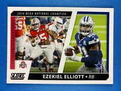 Ezekiel Elliott #CC6 Football Cards 2021 Panini Score Collegiate Champions Prices