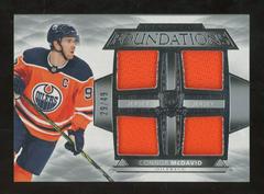 Connor McDavid Hockey Cards 2021 Upper Deck The Cup Foundations Quad Jersey Prices