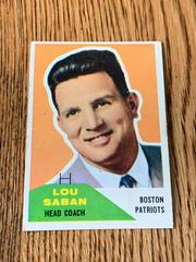 Lou Saban #55 Football Cards 1960 Fleer Prices