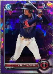 Carlos Aguiar [Purple Sapphire] #BCP-1 Baseball Cards 2022 Bowman Chrome Prospects Prices