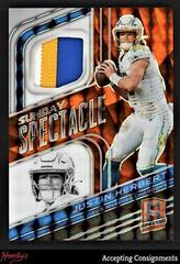 Justin Herbert [Neon Orange] #SS-JHE Football Cards 2022 Panini Spectra Sunday Spectacle Prices