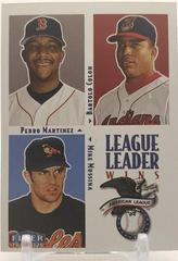 League Leaders [Martinez, Colon, Mussina] Baseball Cards 2000 Fleer Prices
