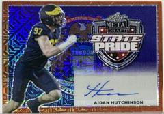 Aidan Hutchinson [Orange Mojo] #SP-AH1 Football Cards 2022 Leaf Metal Draft State Pride Prices