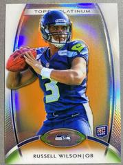 Russell Wilson [Orange Refractor] #138 Football Cards 2012 Topps Platinum Prices