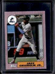 Jazz Chisholm Jr. [Pink] #78B-13 Baseball Cards 2022 Topps Mini 1987 Prices