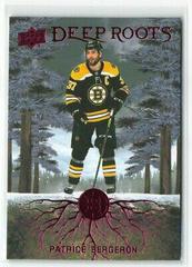 Patrice Bergeron [Purple] #DR-2 Hockey Cards 2023 Upper Deck Deep Roots Prices