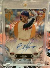 Bryce Harper [Orange] Baseball Cards 2019 Topps High Tek Autographs Prices