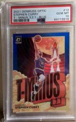 Stephen Curry [Blue] #12 Basketball Cards 2021 Panini Donruss Optic T Minus 3 2 1 Prices