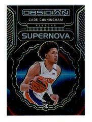 Cade Cunningham [Yellow] #4 Basketball Cards 2021 Panini Obsidian Supernova Prices