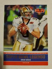 Drew Brees #XLIV Football Cards 2011 Topps Super Bowl Legends Prices
