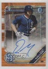 Owen Miller [Orange Wave Refractor] #CPA-OM Baseball Cards 2019 Bowman Chrome Prospects Autographs Prices
