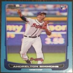 Andrelton Simmons [Blue] #33 Baseball Cards 2012 Bowman Prices