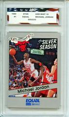 Michael Jordan #1 Basketball Cards 1990 Star Equal Chicago Bulls Silver Season Prices