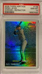 Derek Jeter #109 Baseball Cards 2006 Topps Heritage Chrome Prices