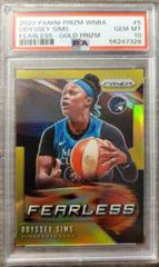 Odyssey Sims [Prizm Gold] Basketball Cards 2020 Panini Prizm WNBA Fearless Prices