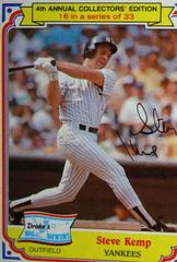 Steve Kemp Baseball Cards 1984 Drake's Prices