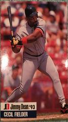 Cecil Fielder Baseball Cards 1993 Jimmy Dean Prices