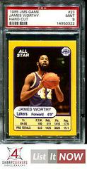 James Worthy Perforated #23 Basketball Cards 1985 Jms Game Prices