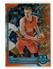 Buddy Boeheim [Chrome Orange Shimmer Refractor] #100 Basketball Cards 2021 Bowman University Prices