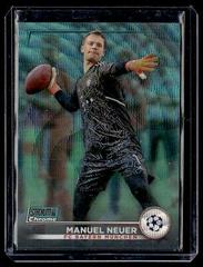 Manuel Neuer [Aqua Wave] #1 Soccer Cards 2022 Stadium Club Chrome UEFA Competitions Prices