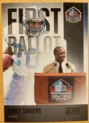 Barry Sanders Football Cards 2022 Panini Score First Ballot Prices