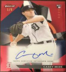 Casey Mize [Red Refractor] #FA-CM Baseball Cards 2021 Topps Finest Autographs Prices