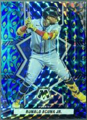 Ronald Acuna Jr. [Choice Peacock] #158 Baseball Cards 2022 Panini Mosaic Prices