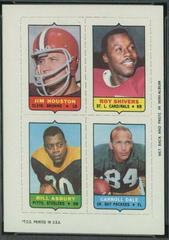 Jim Houston, Roy Shivers, Carroll Dale, Bill Asbury Football Cards 1969 Topps Four in One Prices