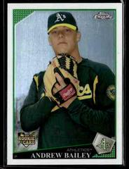 Andrew Bailey [Blue Refractor] #190 Baseball Cards 2009 Topps Chrome Prices