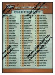 Checklist [Refractor w/ Coating] Football Cards 1997 Topps Finest Prices