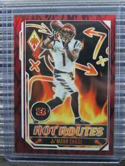 Ja'Marr Chase [Red] #HR-11 Football Cards 2022 Panini Phoenix Hot Routes Prices