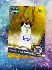 Ashton Hardaway [Yellow] #BCPA-AHA Basketball Cards 2023 Bowman Chrome University Prospects Autographs Prices