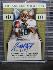 Kordell Stewart [Emerald] Football Cards 2022 Panini National Treasures Collegiate Moments Signatures Prices