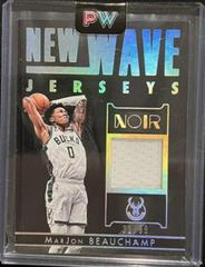 MarJon Beauchamp #NWJ-MJB Basketball Cards 2022 Panini Noir New Wave Jerseys Prices