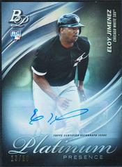 Eloy Jimenez [Autograph] #PP-3 Baseball Cards 2019 Bowman Platinum Presence Prices