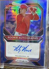 Mickey Moniak [Carolina Blue Prizm] #RA-MM Baseball Cards 2021 Panini Prizm Rookie Autographs Prices