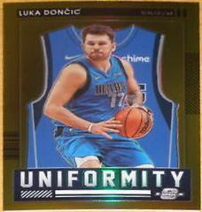 Luka Doncic [Gold] #5 Basketball Cards 2021 Panini Contenders Optic Uniformity Prices
