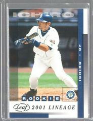 Ichiro [Lineage] #142 Baseball Cards 2002 Leaf Prices