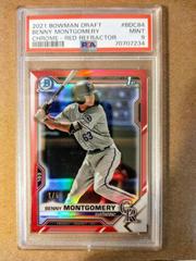 Benny Montgomery [Red Refractor] #BDC-84 Baseball Cards 2021 Bowman Draft Chrome Prices