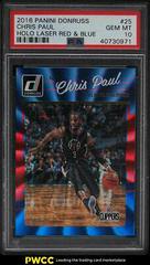 Chris Paul Red, Blue Laser Basketball Cards 2016 Panini Donruss Prices