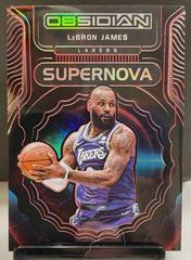 LeBron James [Red] Basketball Cards 2021 Panini Obsidian Supernova Prices