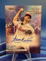 Aaron Nola #CFPRO-AN Baseball Cards 2023 Stadium Club Chief Fantasy Professionals Autographs Prices