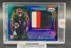 Ja'Marr Chase [Freshman Fabric Signature Blue] #207 Football Cards 2021 Panini Certified Prices