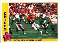 Chiefs [Cutting Back for Extra...] #34 Football Cards 1985 Fleer Team Action Prices