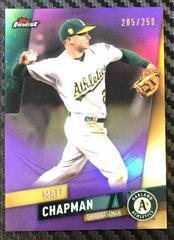 Matt Chapman [Purple Refractor] #5 Baseball Cards 2019 Topps Finest Prices